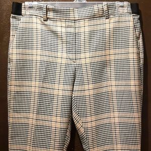 NWT H&M CHECKERED PRINT ANKLE LENGTH DRESS PANTS